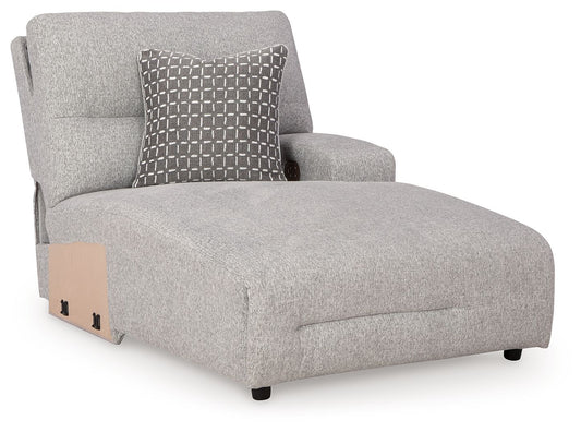Acklen Place - Raf Power Reclining Back Chaise - Pewter
