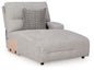 Acklen Place - Raf Power Reclining Back Chaise - Pewter