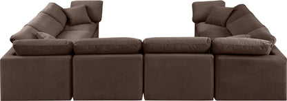 Indulge - Velvet 8 Piece Modular Sectional