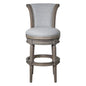 Swivel Barstool With High-Back