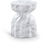 Caserta - Marble Finish Concrete End Table