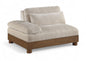 Turin - Fabric Upholstered Modular Arm Chair - Taupe