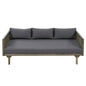 Claremont - 3 Seater Daybed Teak Acacia Wood Water Resistant Cushions