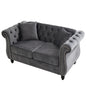 Chesterfield Sofa With Rolled Arms And Nailhead Trim