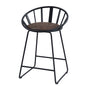 Zudora - Counter Height Chair (Set of 2) - Synthetic Leather & Black
