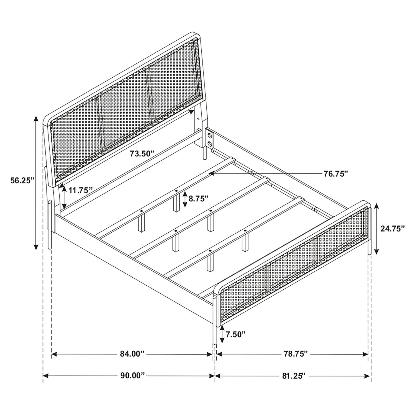 Stevie - Panel Bed
