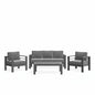 Outdoor Patio Set, All-Weather With Thick Cushions