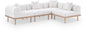 Laguna - 4 Piece 106.5" Upholstered Outdoor Patio Modular Sectional