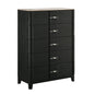 Opel - 5 Drawer Chest - Black