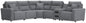 Modmax II - Reclining Sectional - Salt And Pepper