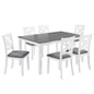 Kitchen Dining Set, Rectangular Dining Table & Upholstered Chairs