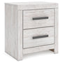 Cayboni - Two Drawer Night Stand - Whitewash