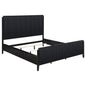California King 5 Piece Bedroom Set With Fluted Detailing - Black