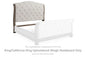 Ardenfield - King/California King Upholstered Sleigh Headboard - Light Brown