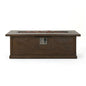 Transitional Rectangular Outdoor Propane Fire Pit With 50, 000 Btu