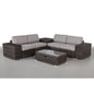 Modern Patio Rattan Sectional Set With Cushions