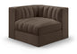 Rummi - Velvet Performance Fabric Upholstered Modular Corner Chair