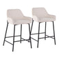 Daniella - Industrial Fixed Height Counter Stool (Set of 2)