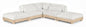 Turin - Chenille Fabric Upholstered Modular Sectional - White