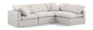 Indulge - Linen 4 Piece Modular Sectional