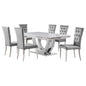 Kerw - 7 Piece Rectangular Dining Table Set - Gray