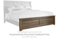 Juararo - King/Cal King Panel Footboard - Dark Brown