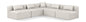 Cube - 5 Piece Modular Corner Armless Sectional