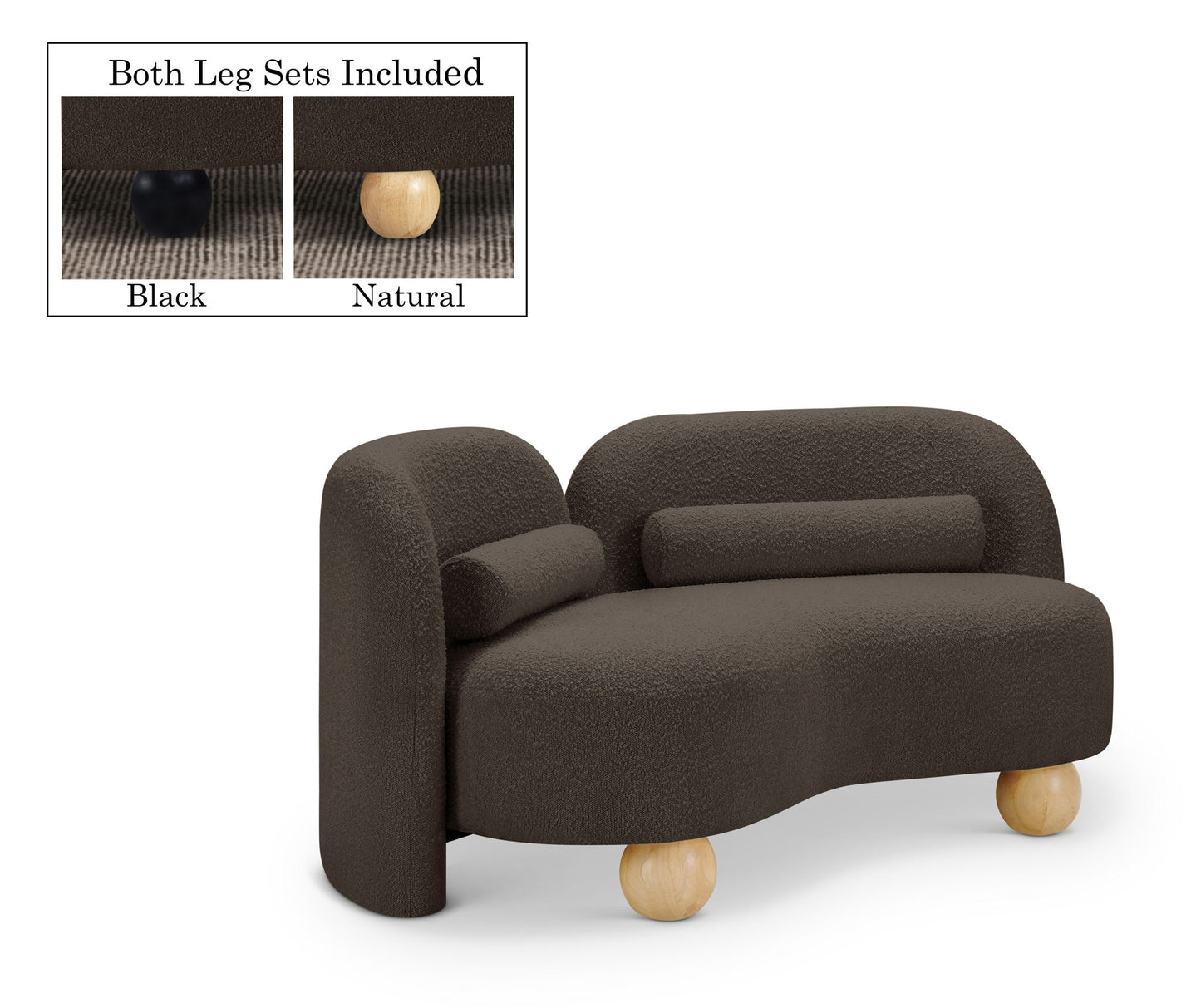 Daphne - Boucle Loveseat