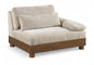 Turin - Fabric Upholstered Modular Arm Chair - Taupe