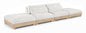 Turin - Chenille Fabric Upholstered Modular Sectional - White