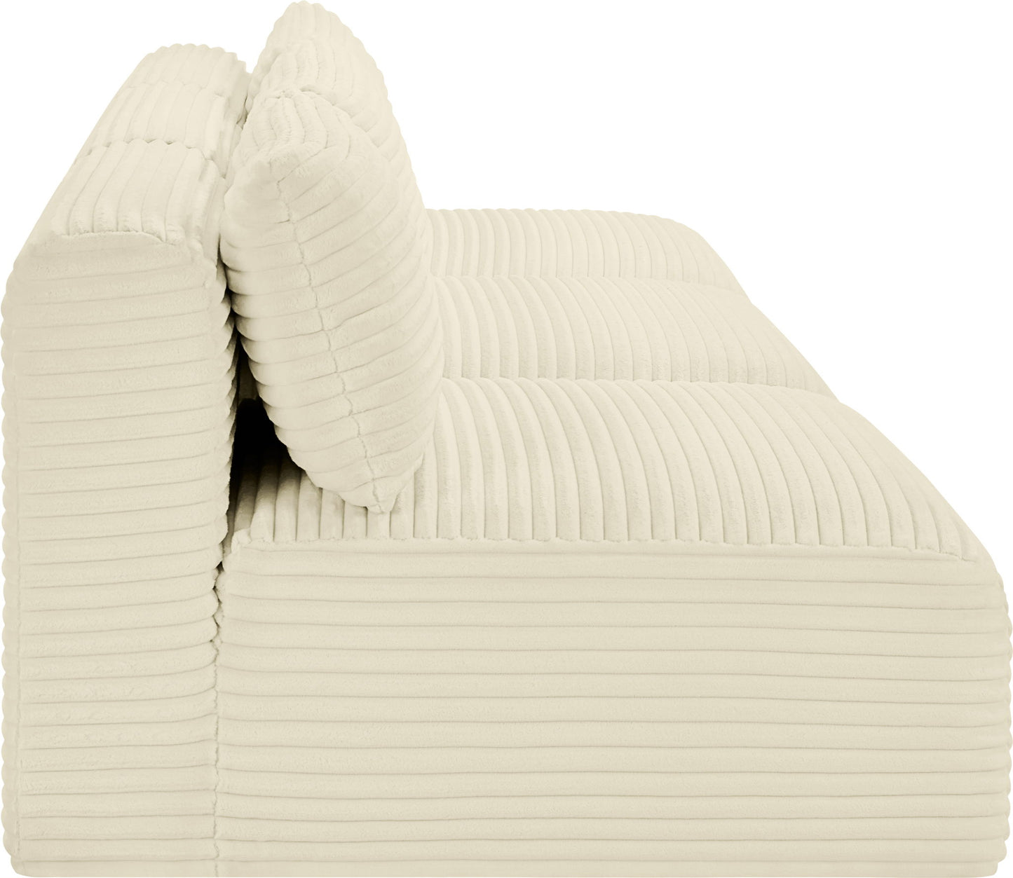 Shaggy - 3 Seat Modular Armless Sofa