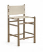 Santos - Upholstered Counter Stool With Stained Brown Base
