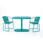 3 Piece Elegant Outdoor Bistro Set With 2 Chairs And Oval Table