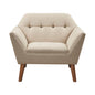 Modern Lounge Chair With Button Tufting