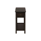 Accent End Table, 2 Tier, Storage Drawer, Transitional - Walnut