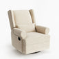 Extra Wide Swivel Recliner Glider Chair With Footrest