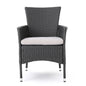 Dimensional Outdoor Dining Chair With Cushion Seat And Iron Frame (Set of 2)