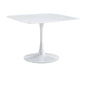 Table Mid-Century Dining Table For 4-6 People With Round Table Top, Pedestal Dining Table, End Table Leisure Coffee Table