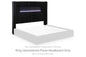Tayleena - King Upholstered Panel Headboard - Black