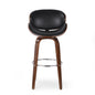 Lumos - Mid Century Modern Upholstered Swivel Barstool