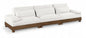 Turin - Chenille Fabric Upholstered Modular Sectional - Cream