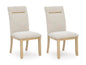 Lasinger - Dining Upholstered Side Chair (Set of 2) - Light Brown