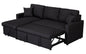 Paisley - Fabric Reversible Sleeper Sectional Sofa With Storage Chaise