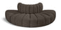 Arc - Boucle Fabric 4 Piece Modular Sofa