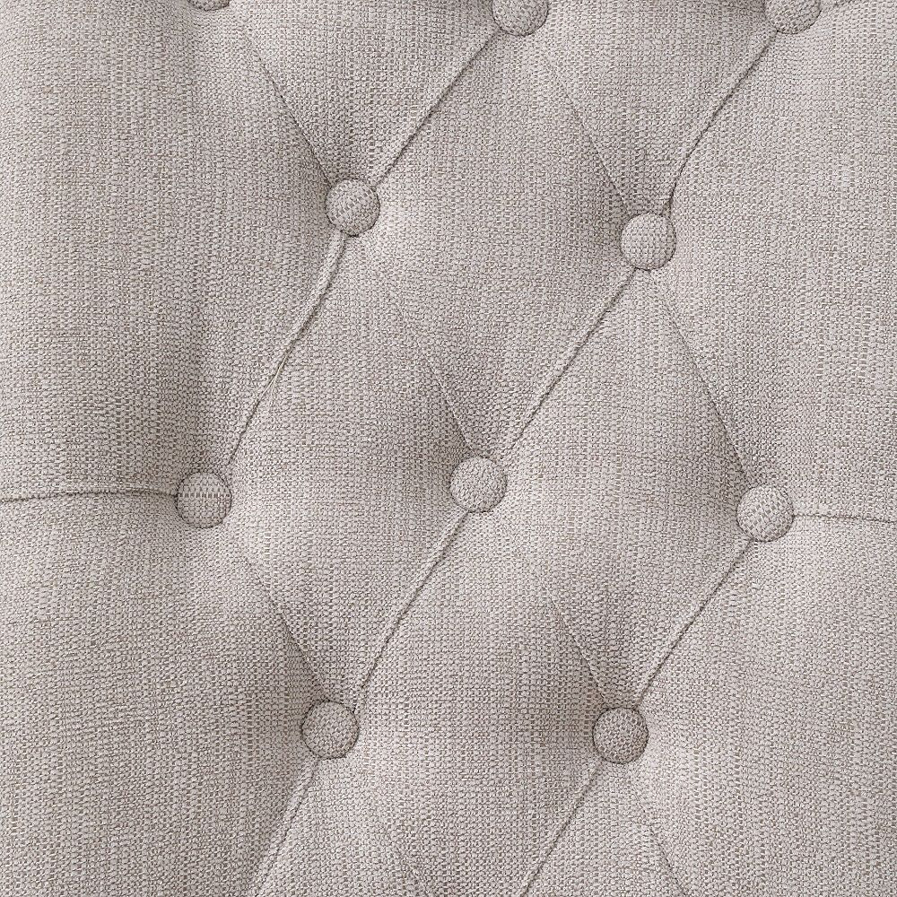 Yabeina - Side Chair (Set of 2) - Beige Linen & Gray