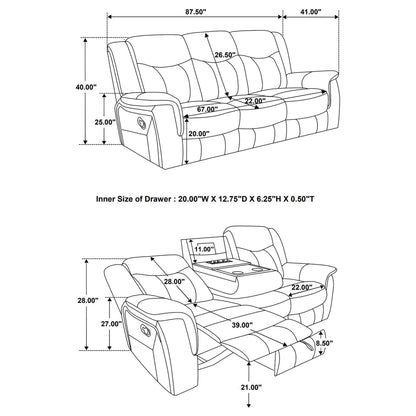 Masley - Reclining Living Room Set