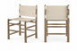 Santos - Vegan Leather Upholstered Dining Chair With Stained Brown Base (Set of 2)