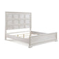 Geometric Design Headboard Panel Bed