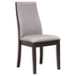 Upholstered Dining Chair (Set of 2) - Taupe / Brown