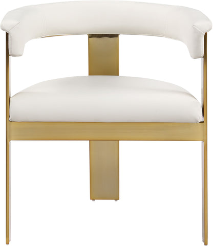 Romeo - Faux Leather Dining Chair With Gold Base (Set of 2)